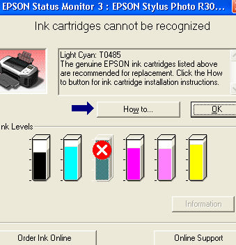 Cartridge is not recognized