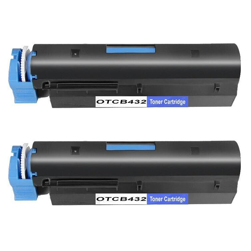 2x OKI 45807103 Black Compatible Toner Cartridges