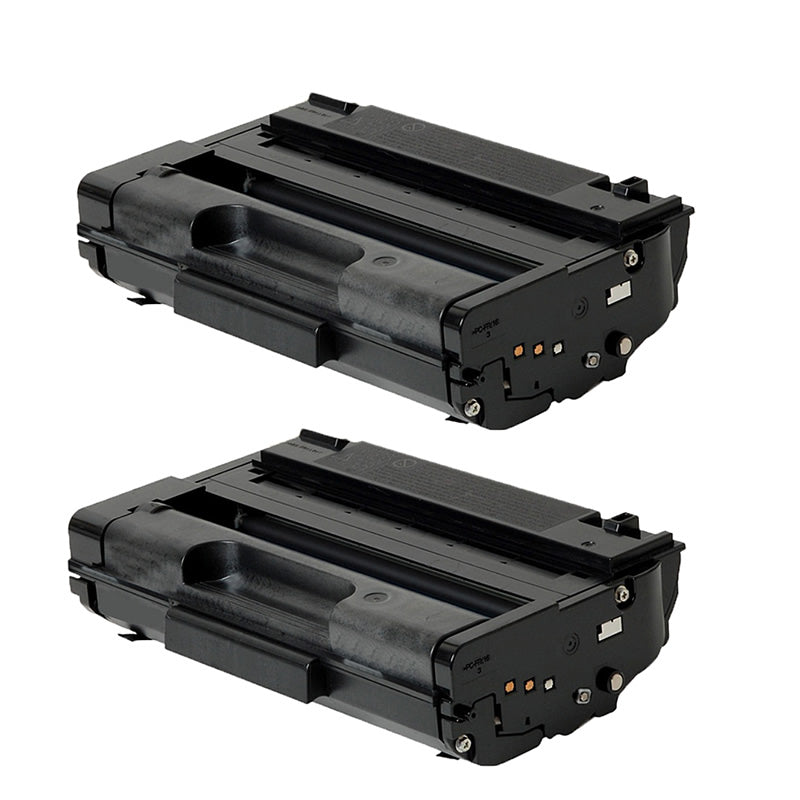 2x Ricoh 406517 Black Compatible Toner Cartridges