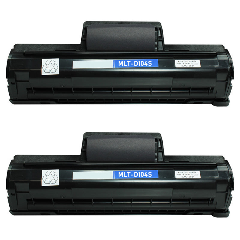 2x Samsung MLT-D104S Compatible Toner Cartridges