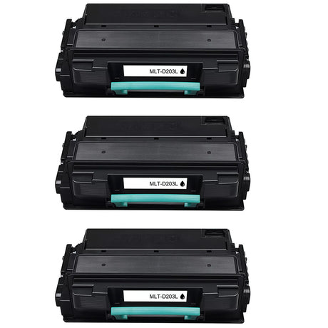 3x Samsung MLT D203L Compatible Toner Cartridges