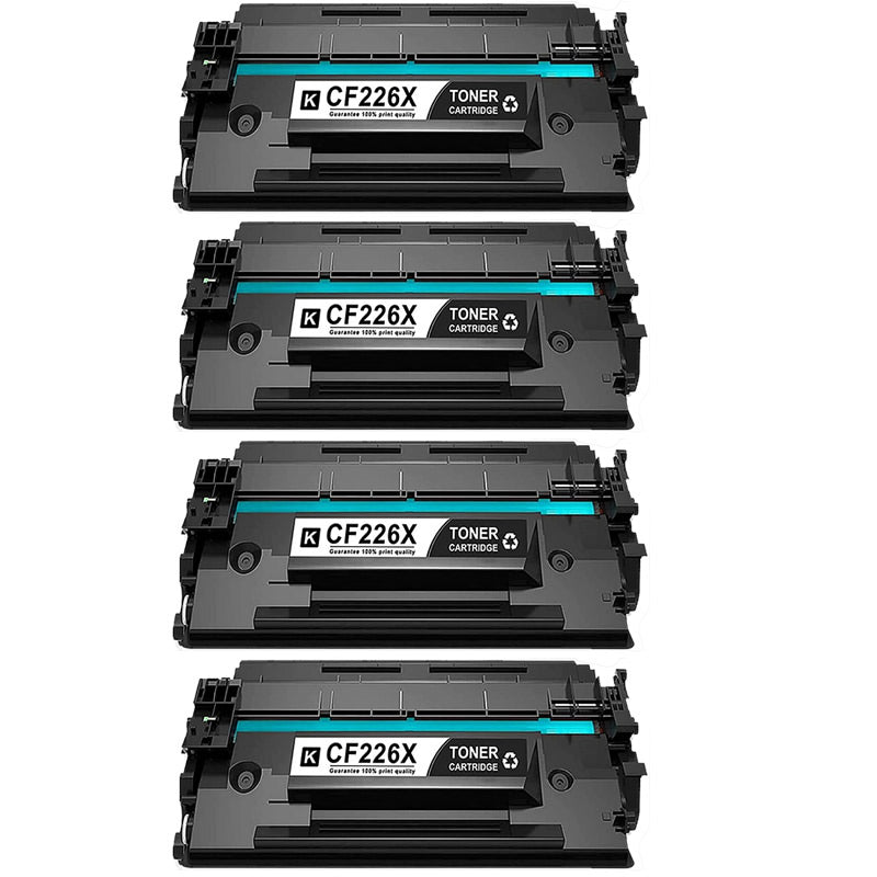 4x HP 26X Compatible Toner Cartridge (CF226X)