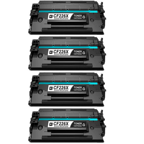 4x HP 26X Compatible Toner Cartridge (CF226X)