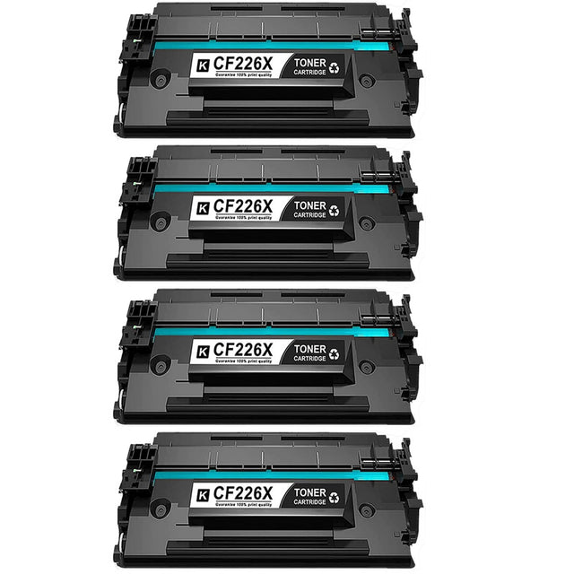 4x HP 26X Compatible Toner Cartridge (CF226X)