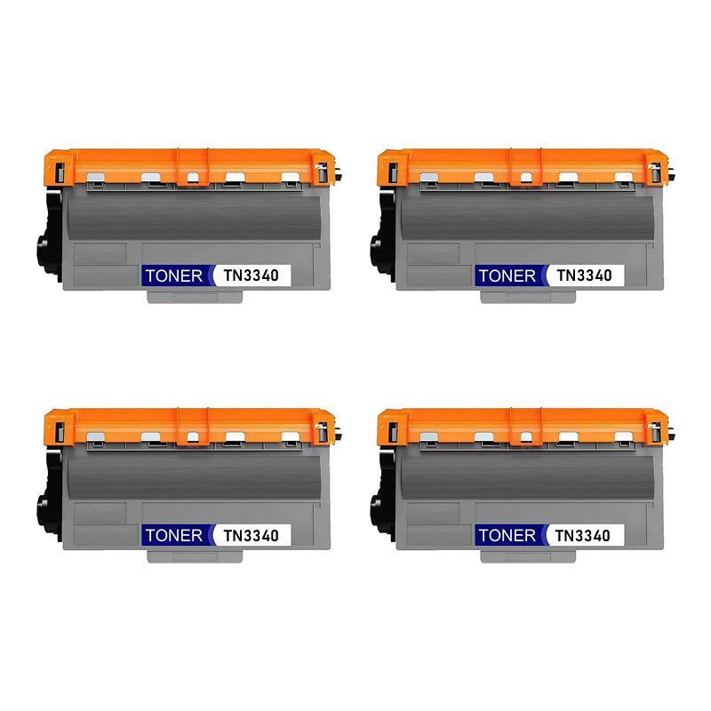 4x Brother TN-3340 Compatible Toner Cartridges