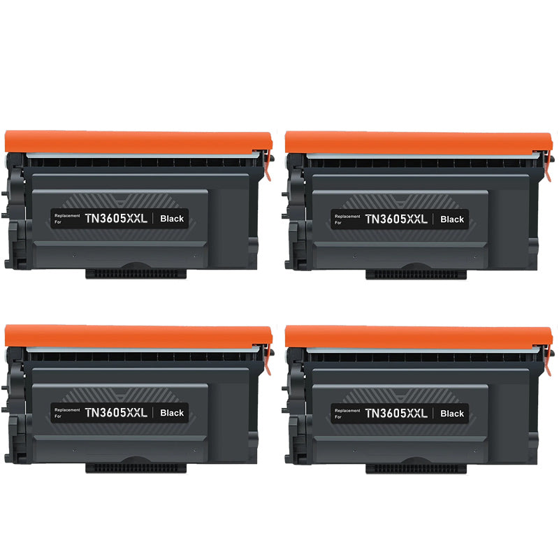 4x Brother TN3605XXL Compatible Toner Cartridges