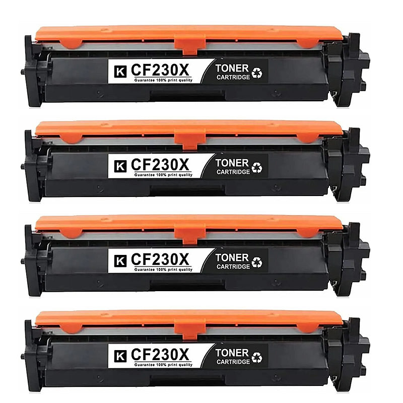 4x HP 30X Compatible Toner Cartridges ( CF230X )