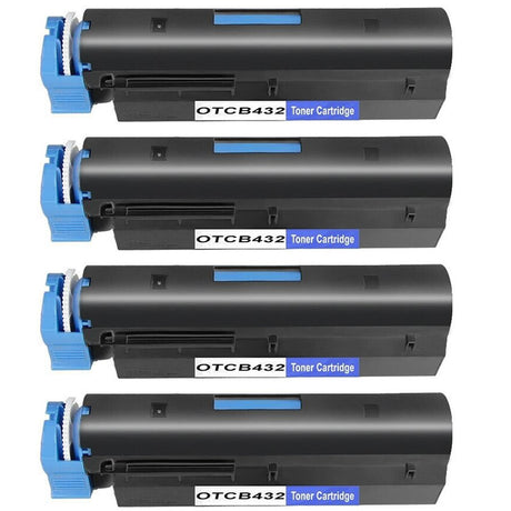 4x OKI 45807103 Black Compatible Toner Cartridges