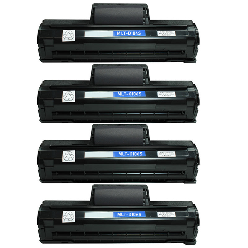 4x Samsung MLT-D104S Compatible Toner Cartridges