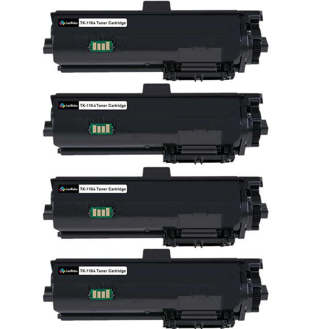 4x Kyocera TK 1164 Compatible Toner Cartridges