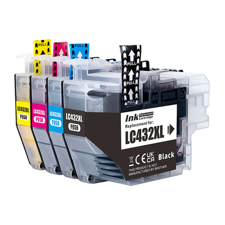 Brother LC432XL Compatible Value Pack - Brother LC432xl ink cartridges 4 pack combo