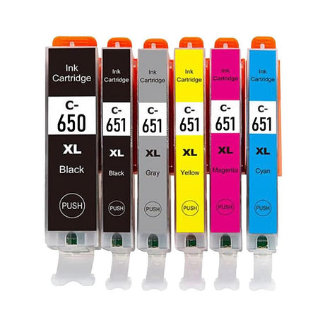 Canon PGI 650XL / CLI 651XL Compatible 6 Pack