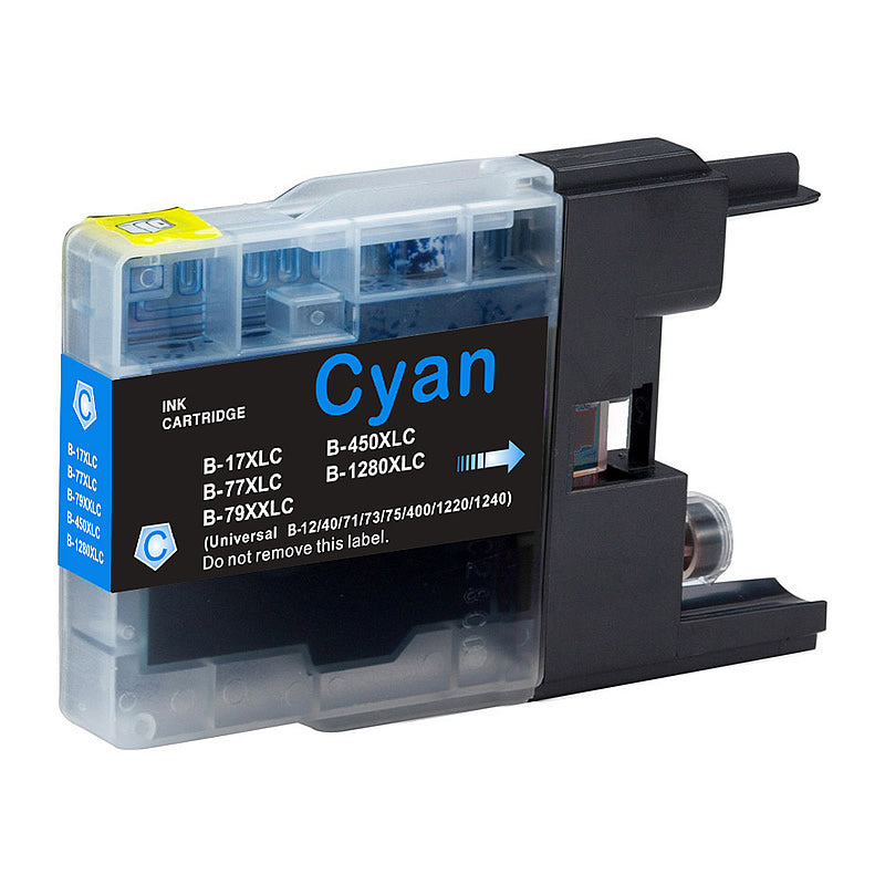 Brother LC 40-73-77XL Cyan Compatible Ink Cartridge