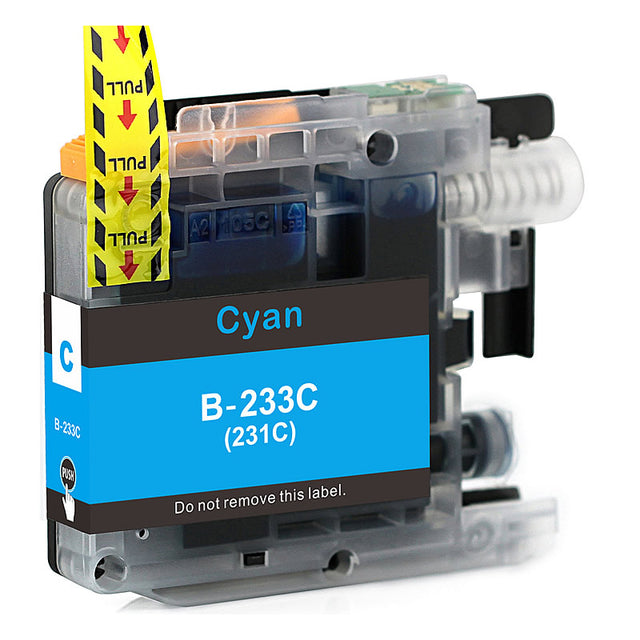 Brother LC233C Cyan Compatible ink Cartridge