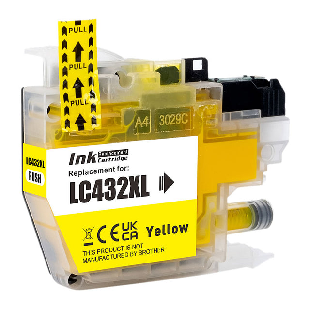 Brother LC432XL Yellow Compatible Ink Cartridge